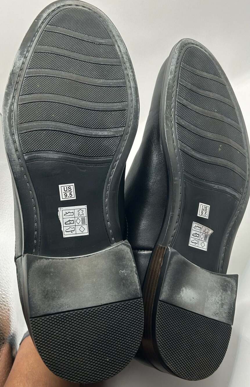 Franco Fortini Glory Black Leather Chelsea Boots Size 9.5 - Picture 8 of 8